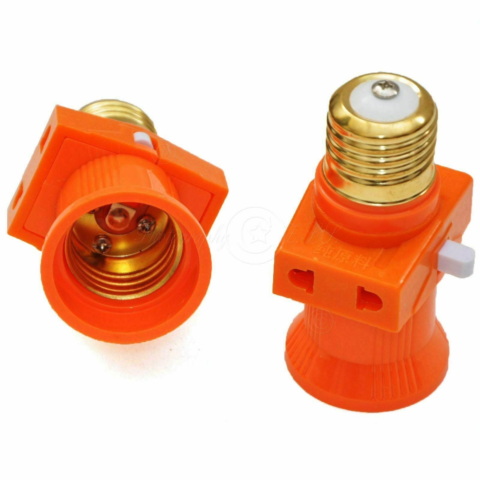 ya 14 E27 Screw Base Light Holder Convert + Lamp Switch + AU EU US 6A Socket Adapter