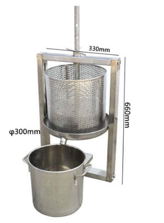 ya 26 Hollow Barrel + Wine Barrel Separation Grape Press Machine Winepress L size T