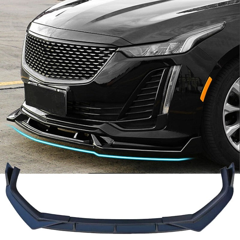 ya 10 10.28 Glossy Black For 2023 2024 for Honda CR-V ABS Front Bumper Lip Spoiler Spli