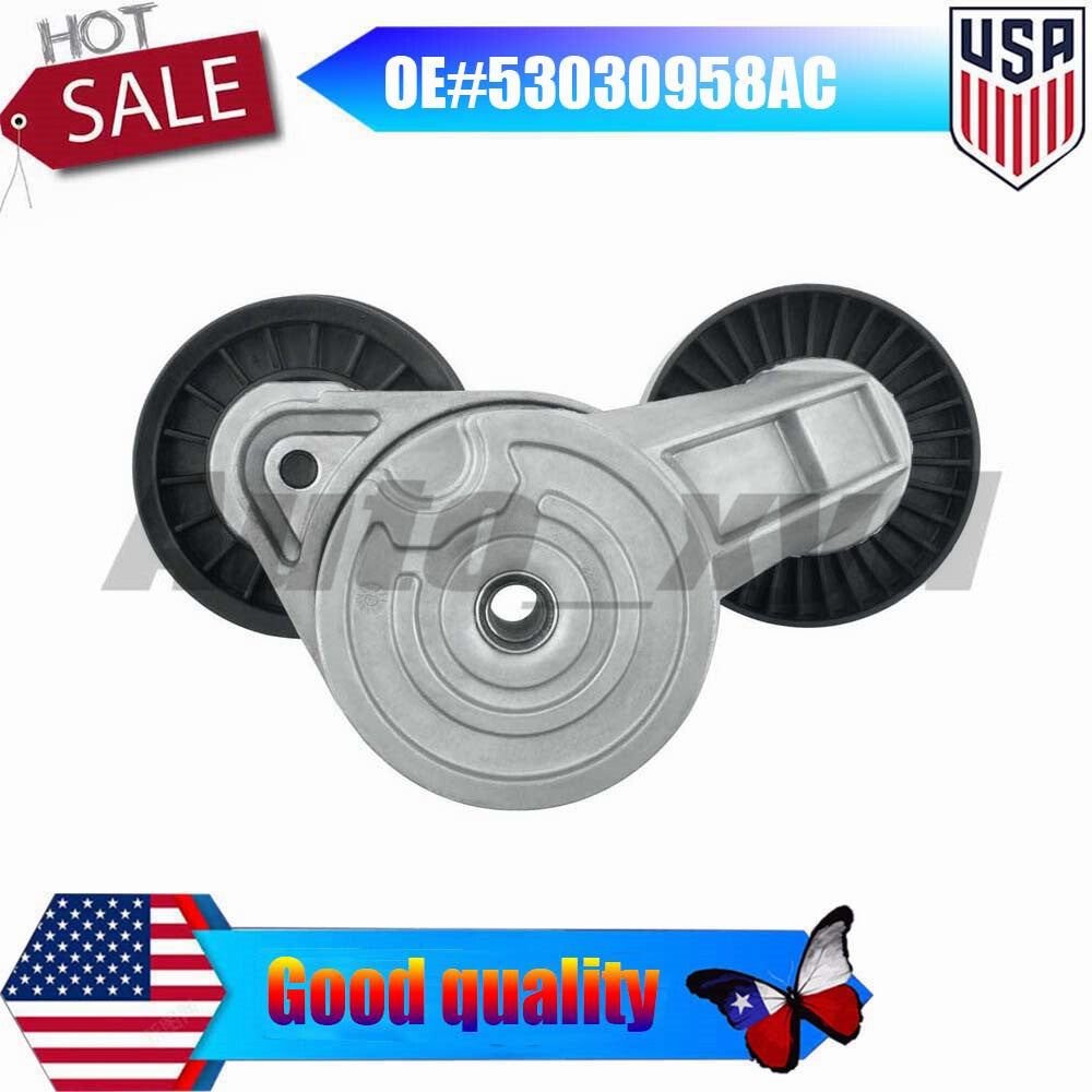 ya 3 6.24 53030958AC Belt Tensioner with Dual Pulley for Chrysler Aspen for Dodge Dakota for Ram