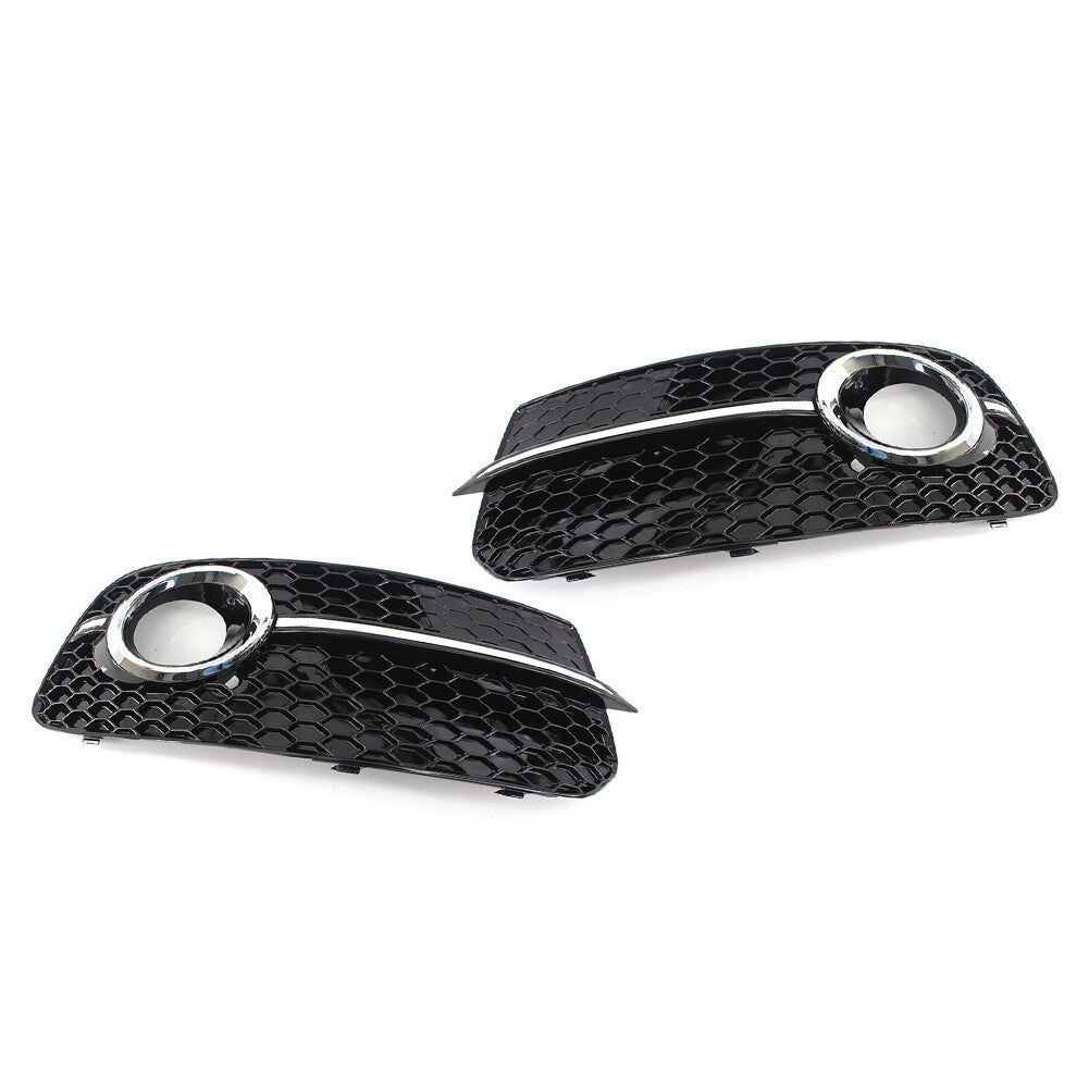 ya 3 6.23 2x Front Bumper Fog Light Grille Upgrade SQ5 Style Grill for Audi Q5 2013-2017