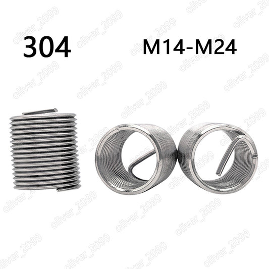 304 Stainless Steel Helicoil Insert Wire Thread Insert Thread Repair M14 - M24