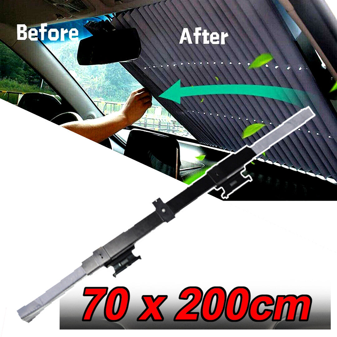 ya 1 7.13 Windshield sun protection retractable roller blind suction cup UV protection sun visor car