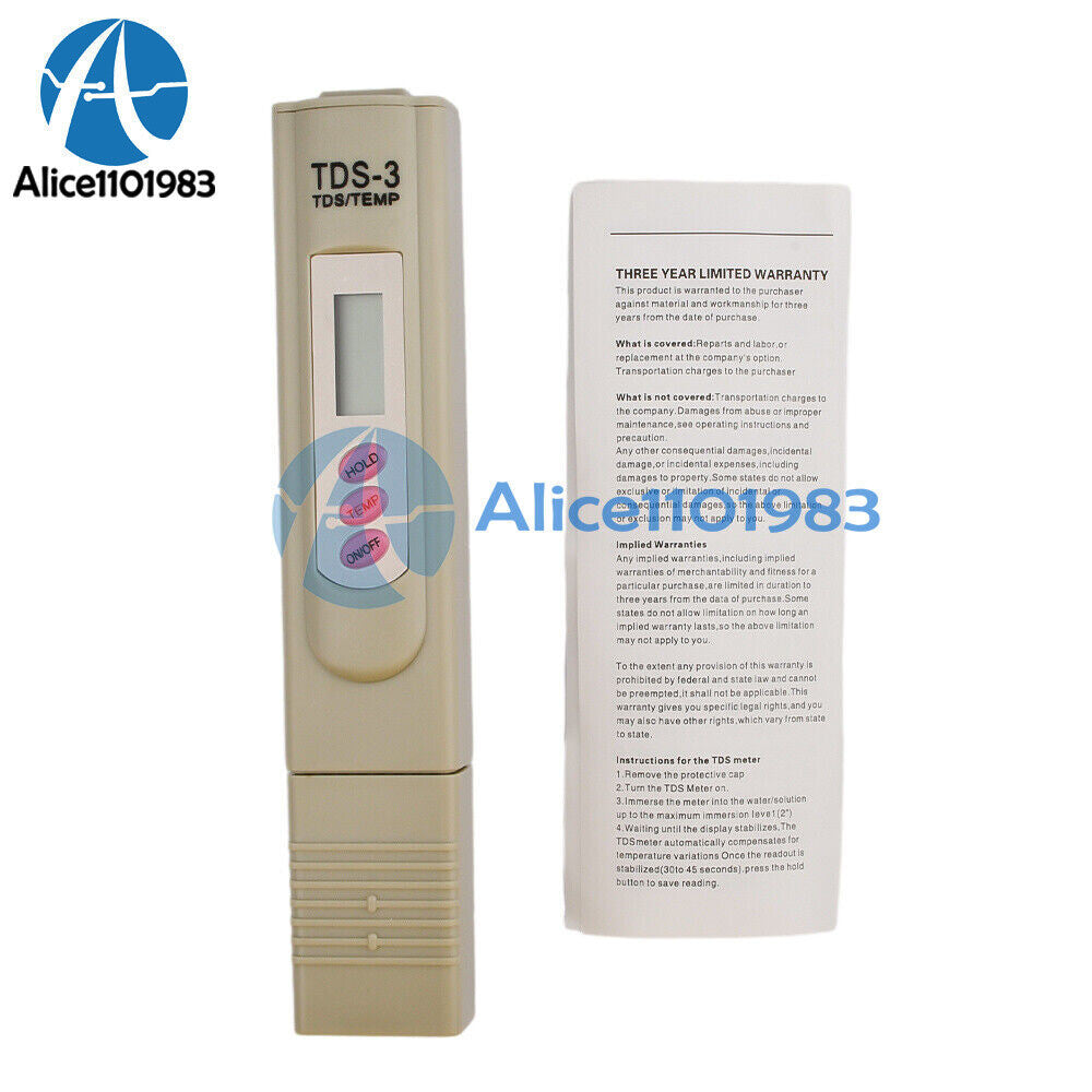 ya 26 Digital TDS-3 water quality meter tester measuring device 0-999 ppm NEW