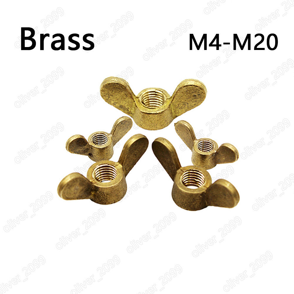 Brass Wing Thumb Nuts Round Wing Nuts M4 M5 M6 M8 M10 M12 M14 M16 M18 M20