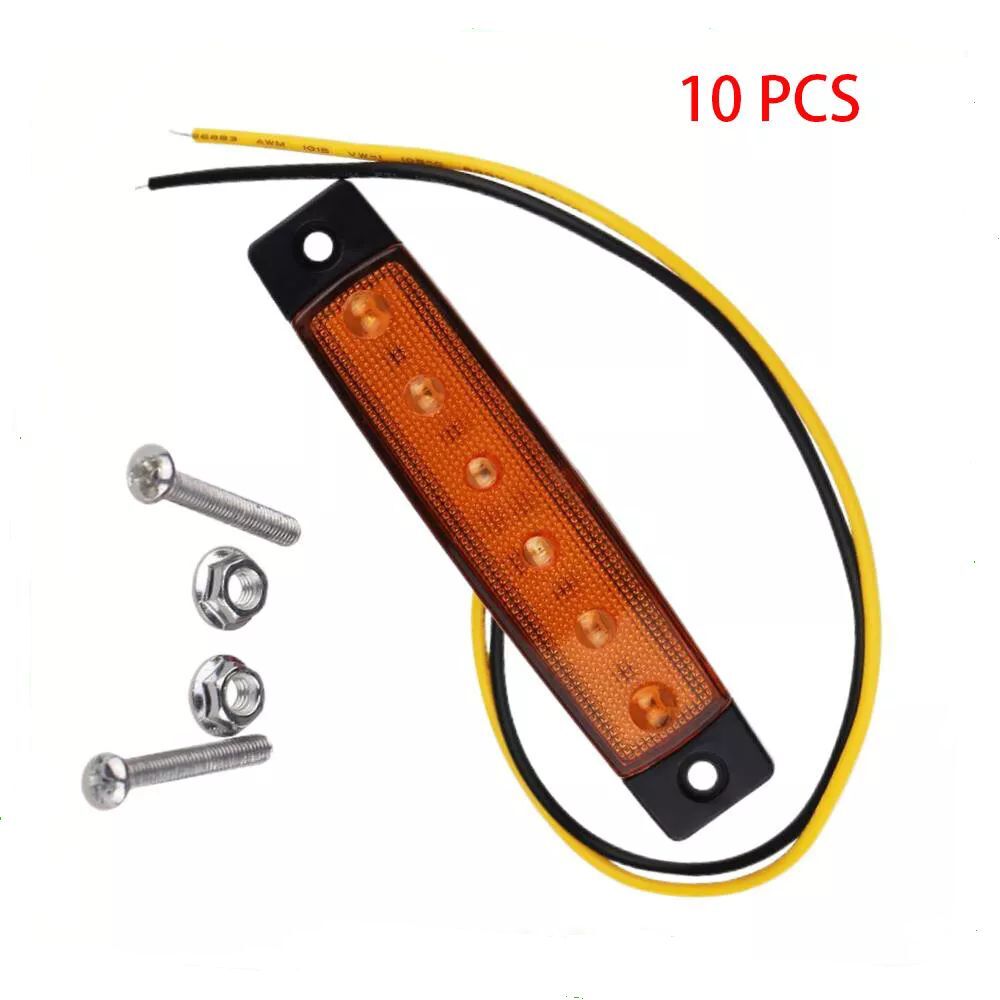 ya 4 6.21 Fits For Buses/Trucks/Trailers/Lorries 10X 24V Side Marker Lamp Indicator Light