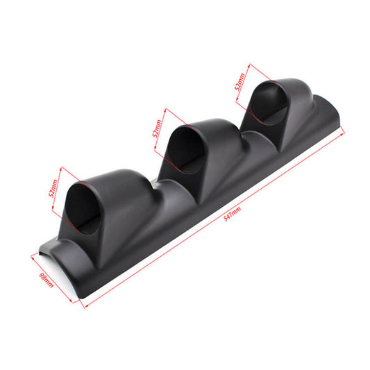 ya 2 6.26 Side Car 2 52mm Universal Three Hole DashBoard Gauge Pod Holder ABS