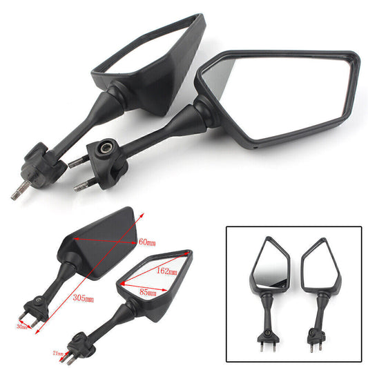 ya 4 6.21 Rearview Side Rear View Mirrors Black Fit for Kawasaki 250R EX250 2008-2013