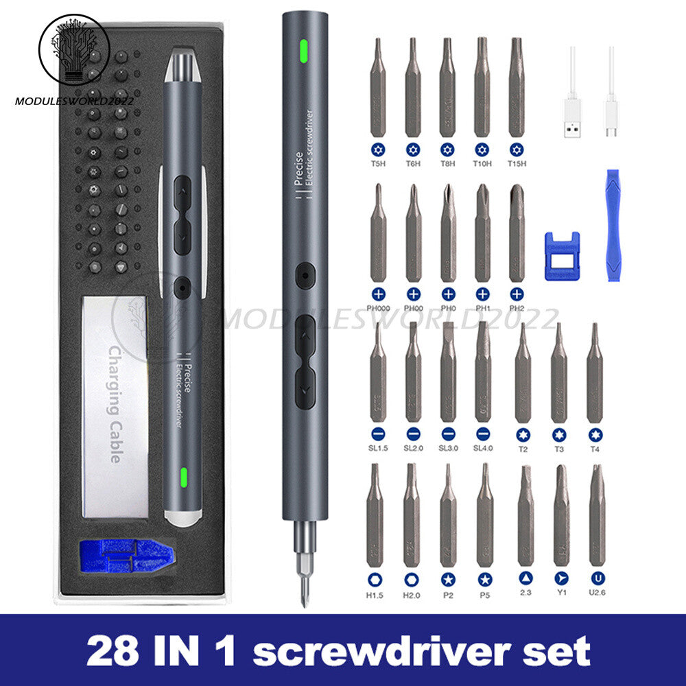 ya 26 Electric Screwdriver 28-IN-1 Cordless Power Pision Screwdriver Set DIY