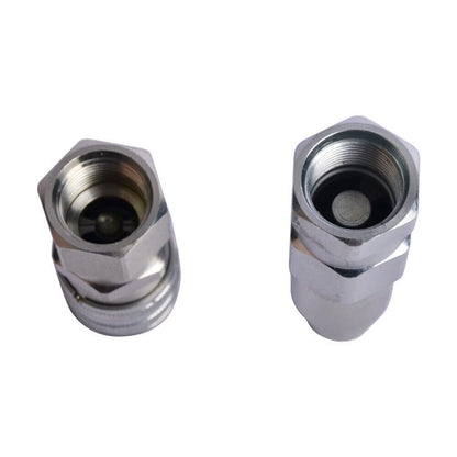 ya 5 8.7 7246777 7246790 Male & Female Flat Face Coupler Kit Compatible With Bobcat
