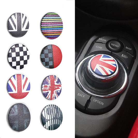 ya 1 7.8 Union Jack Car Central Control Multimedia Button Sticker for Mini cooper F55 F56