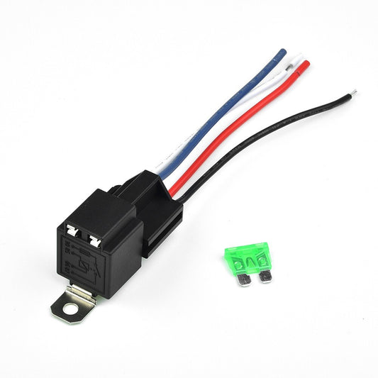 ya 1 7.4 12V/30 Amp Metal Auto Car Truck Automotive Heavy Duty Relay 4Pin Fuse Fused SPST
