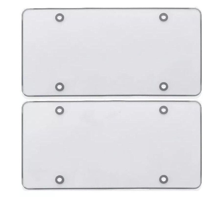 ya 1 8.5.1 2 Piece Car License Plate Frame Cover Hood Rear Boot Trunk Chrome for Genesis 