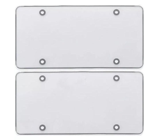 ya 1 8.5.1 2 Piece Car License Plate Frame Cover Hood Rear Boot Trunk Chrome for Genesis 