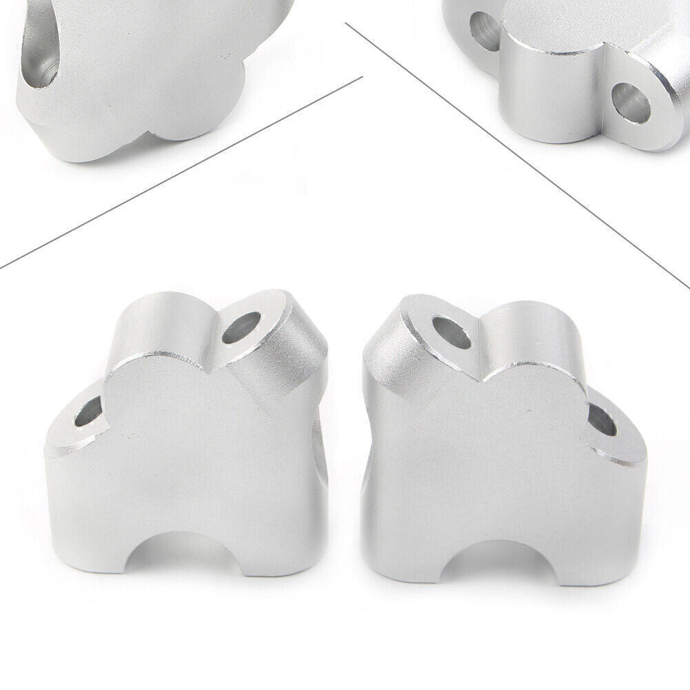 ya 2 6.30 HandleBar Clamp Riser Fit for Suzuki V-STROM DL 650XT 2015-2022 DL 1000 02-17 Silver