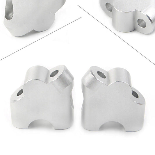ya 2 6.30 HandleBar Clamp Riser Fit for Suzuki V-STROM DL 650XT 2015-2022 DL 1000 02-17 Silver