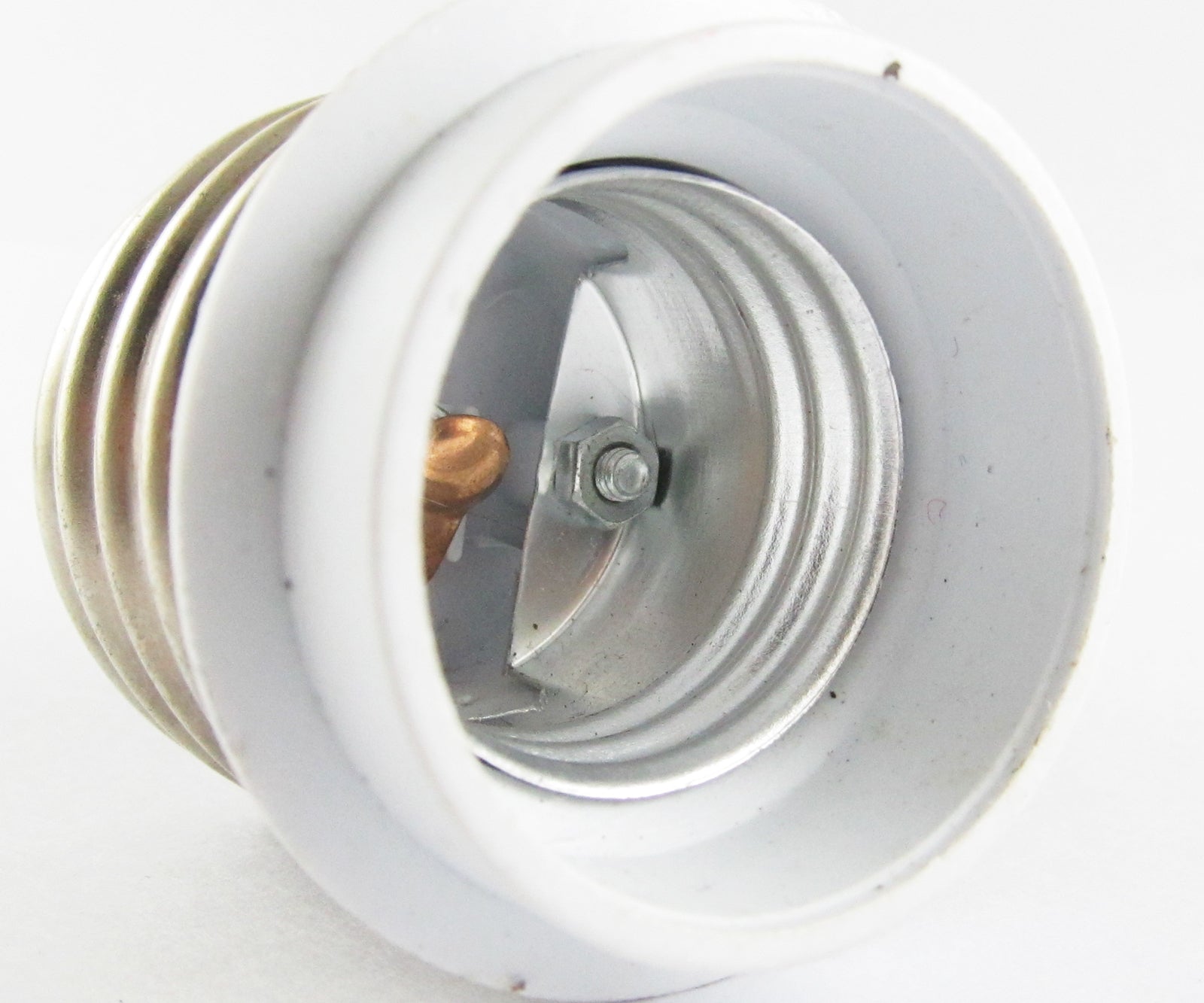 ya 14 1pc E40 Male to E27 Female Socket Base LED Halogen CFL Light Bulb Lamp Adapter