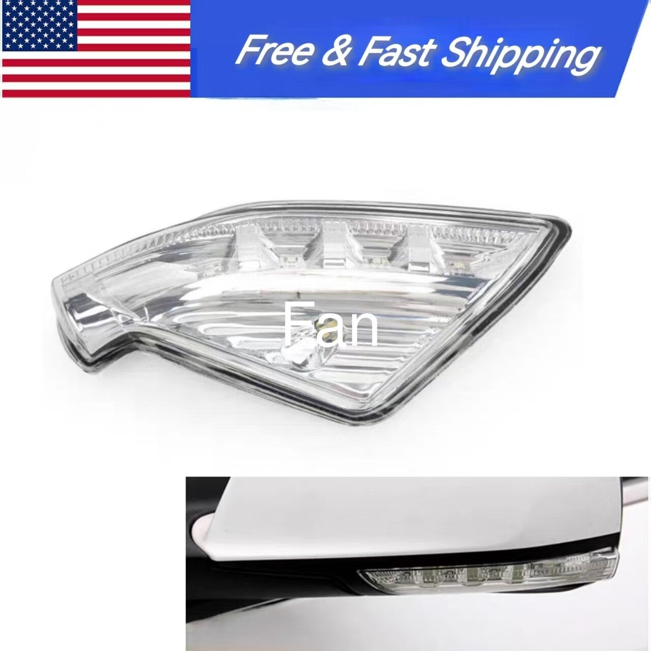 ya 4 6.21 Right Side Mirror Turn Signal Lamp Light for Buick Lacrosse 2009-2015 20760212 f