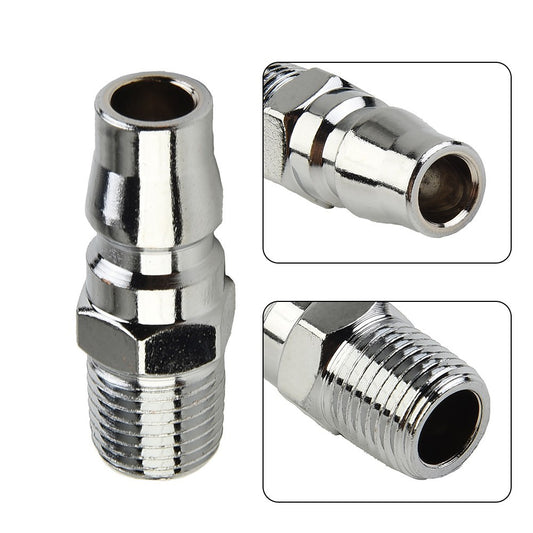ya 14 Thread Adapter Air Fitting Coupling Silver Thread (20PM) W:15 H:15 L:50