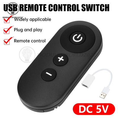 ya 14 DC 5V USB RF Remote Switch Fan Night Light Strip Dimmer Speed Control LED Driver