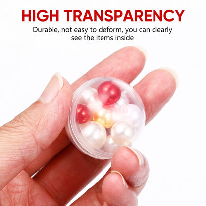 ya 25 100 Pcs Transparent Fillable Sphere Clear Plastic Ball Craft Balls for Crafts