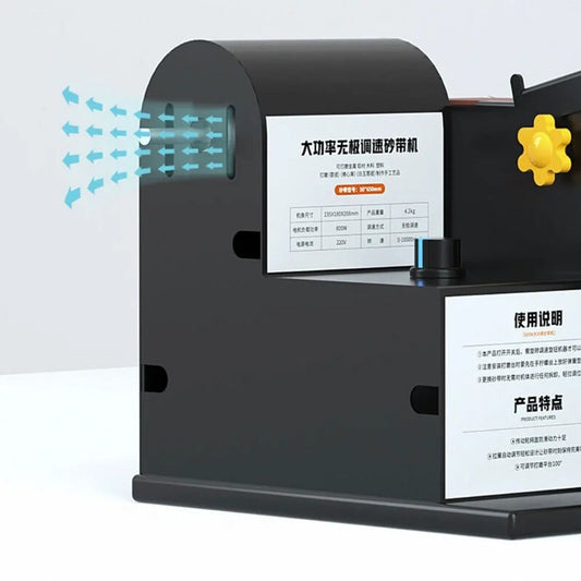 ya 17 Belt Sander Electric Metal Polishing Machine 0-10000r/min Electric Belt Sander