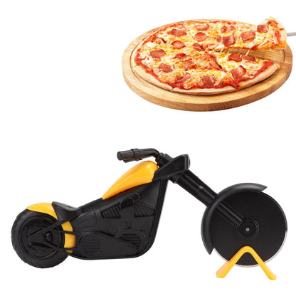 ya 26 Yellow Pizza Cutter Wheel Motorbike Appearance Stainless Steel Pizza Roller