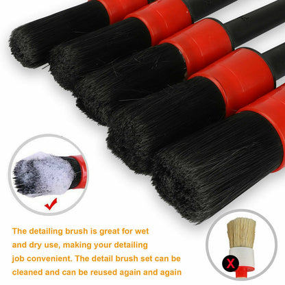 ya 5 8.7 Car Detailing Brush Wash Auto Detailing Cleaning Kit Engine for Wheel Clean Set
