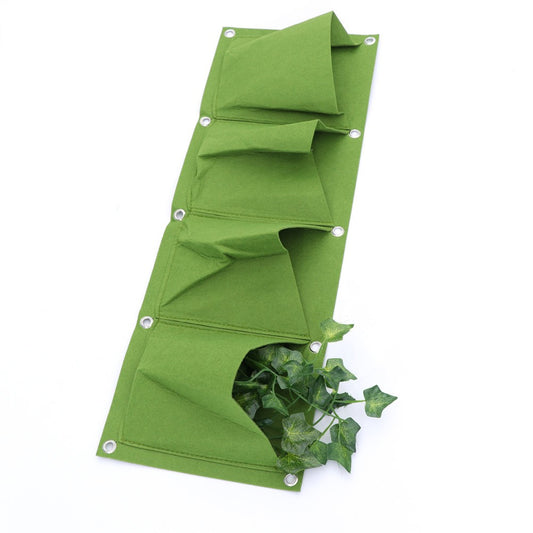ya 14 4 -Pockets Garden Wall Hanging Planter for Decoration Horizontal Planters