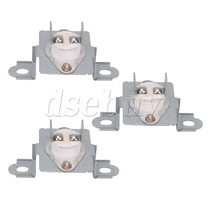 ya 26 3Pieces DC96-00887A Metal Silver Dryer Thermal Fuse Replace Parts PS11741829