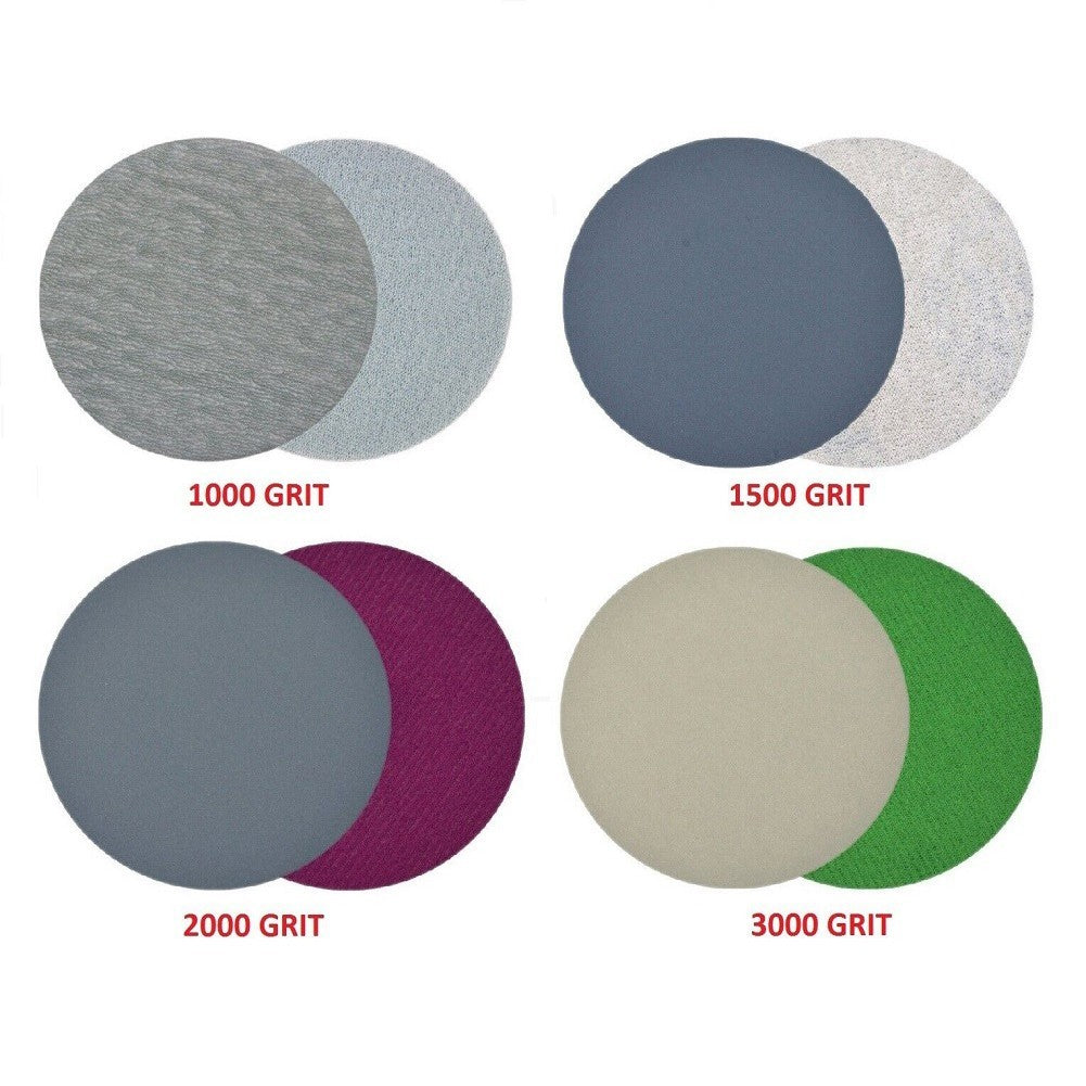 ya 14 20pcs 5 Inch Hook Loop Wet/Dry Sanding Discs 1000 1500 2000 3000 Grit Sandpaper