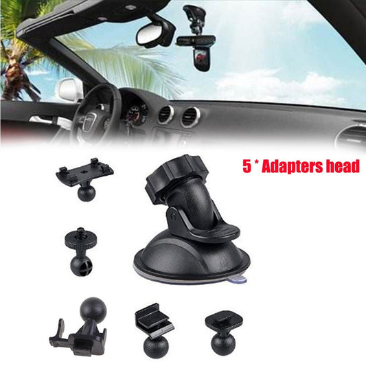 ya 2 7.14 Car Suction Cup Plastic For Dash Cam Holder Vehicle Recorder W/ 5 Types Adapter