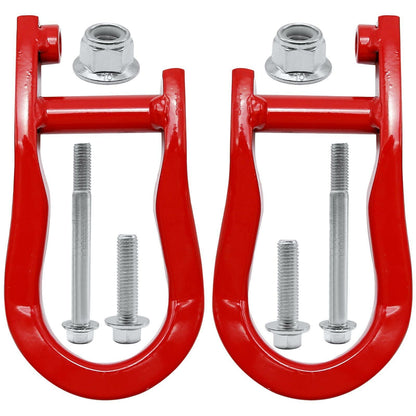 ya 5 8.7 1 pair of red tow hooks 84192871 for 2007-2019 for Chevrolet for Silverado for GMC for Sierra 1500