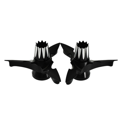 ya 5 8.7 CNC Spun Blade Front Axle Cap Nut Cover for Harley Touring Road Street Glid