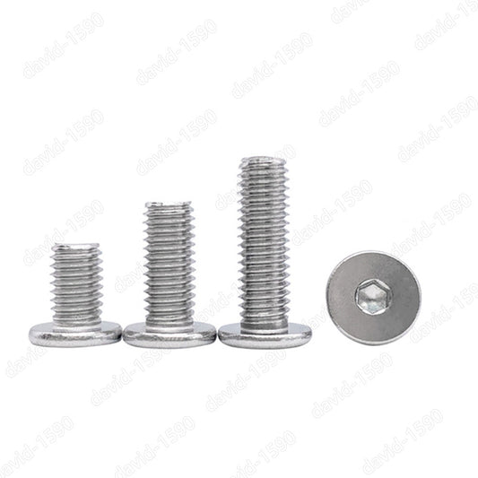 304 Stainless Steel Allen Hex Socket Utrathin Flat Head Screws M4 M5 M6 M8