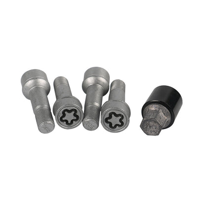 ya 5 8.7 Fits For S500 S550 S600 E200 E250 E300 E400 5Pcs Wheel Locks Kits A0019901707