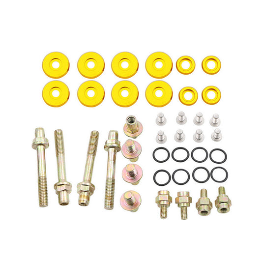 ya 11 6.5 B-SERIES ALUMINUM Engine VALVE COVER WASHER SEAL BOLT NUT KIT B16 B18 Gold