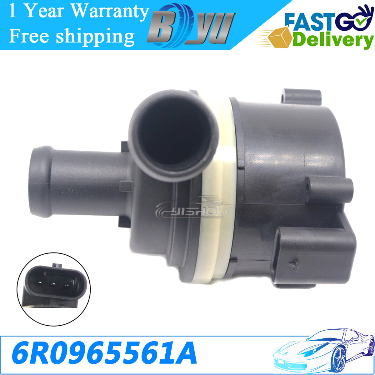 ya 9 6.4 6R0965561A Auxiliary Coolant Water Pump for Audi for SEAT for Skoda for VW V10160040