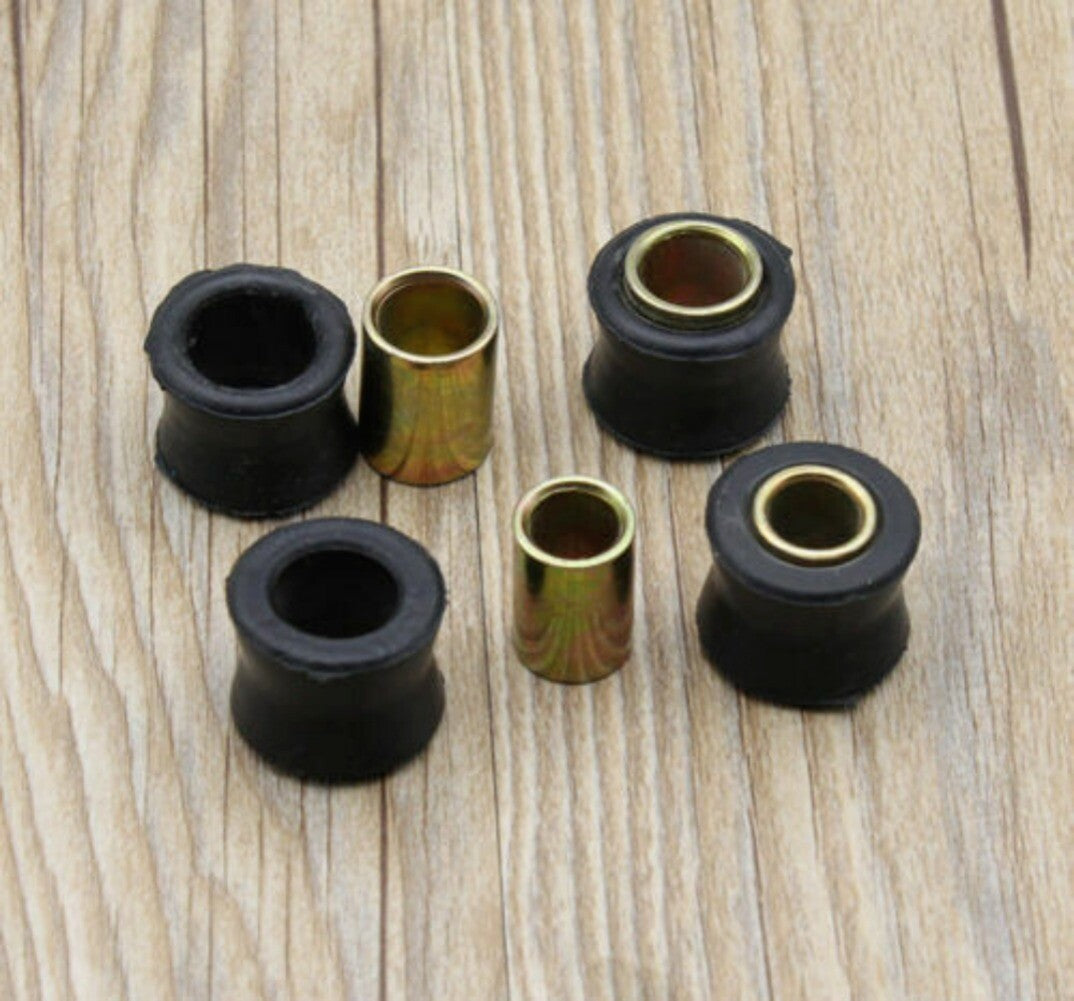 ya 5 8.7 4PCS Motorcycle Rear Shock Absorber Rubber Bush Ring Bike Spare Part 14mm black