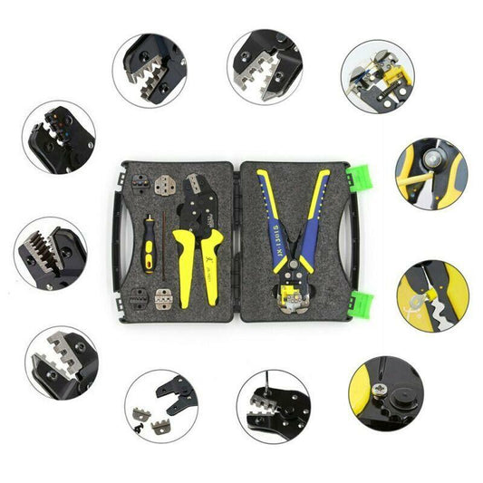 Professional Wire Crimpers Engineering Ratchet Terminal Crimping Pliers Strippe