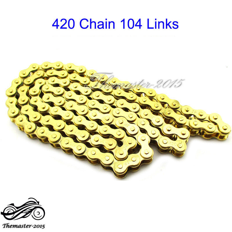 ya 2 6.26.2 Gold 420 Chain For 110cc 125cc Dirt Pit Bike ATV for Lifan SSR Taotao Sunl Thumpstar