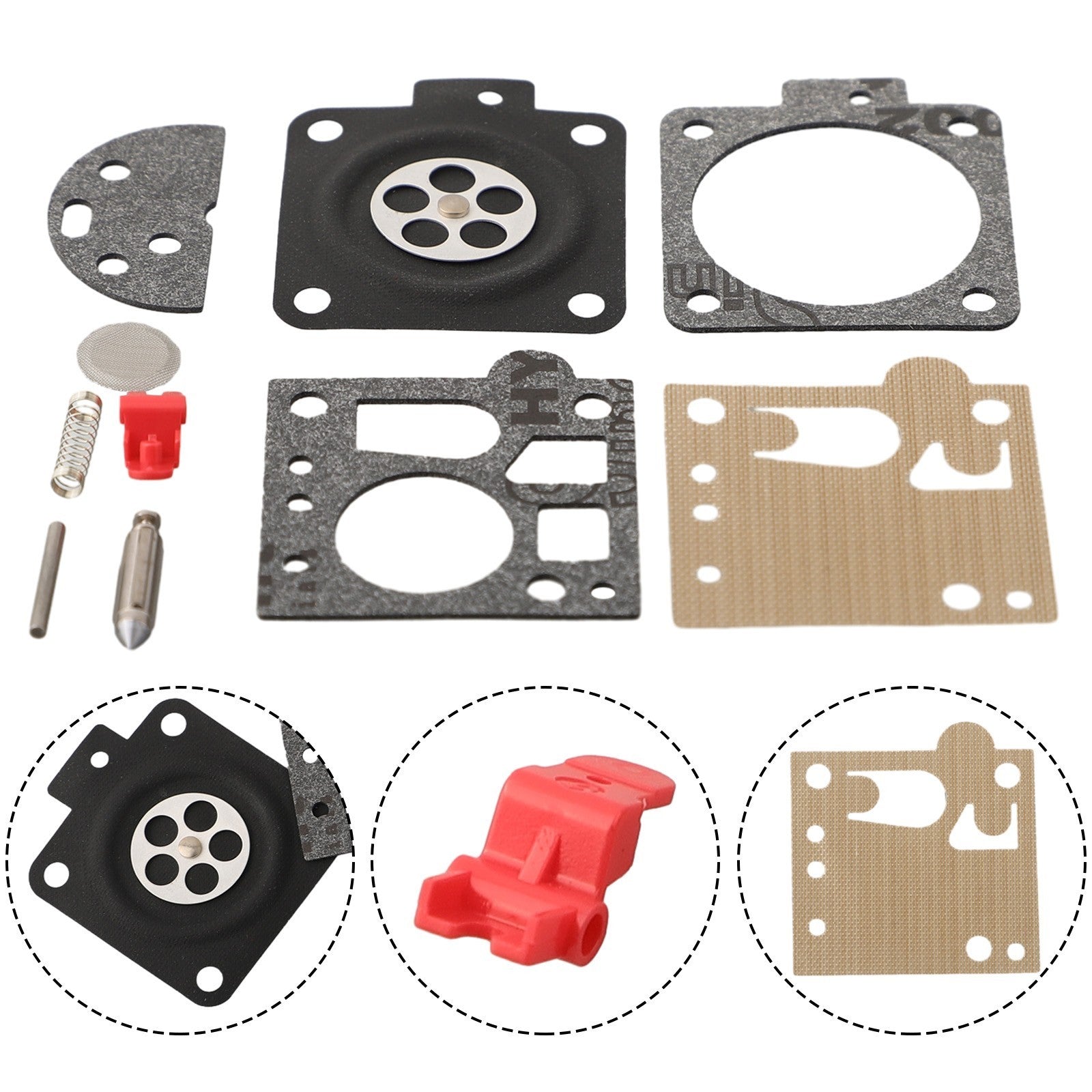 ya 17 Essential Carburetor Gasket Repair Kit for 038 MS380 MS381 Chainsaw Components