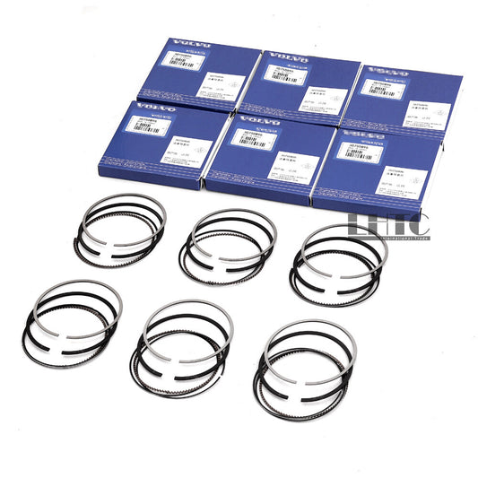 ya 3 6.25.2 6pcs Piston Rings Set STD for Volvo S60 S80 V60 V70 XC60 XC70 3.0 L6 T6 B6304T