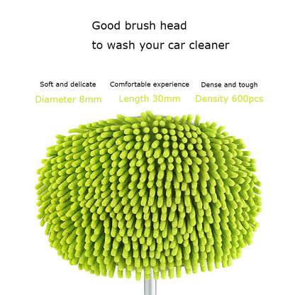 ya 5 8.7 Microfiber Car Wash Brush Mop Kit W/stretchable Long Handle Car Cleaning Green
