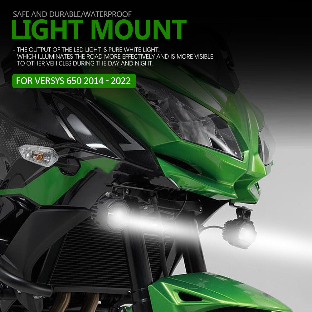 ya 5 8.7 Motorcycle Spotlight Bracket Fog Light Mounting Kits for Kawasaki 650