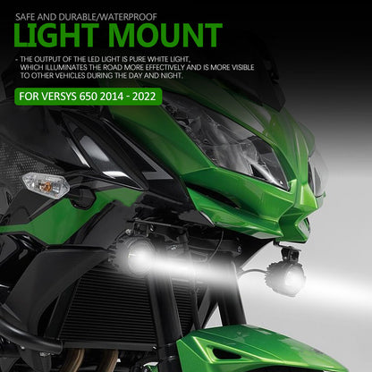 ya 5 8.7 Motorcycle Spotlight Bracket Fog Light Mounting Kits for Kawasaki 650