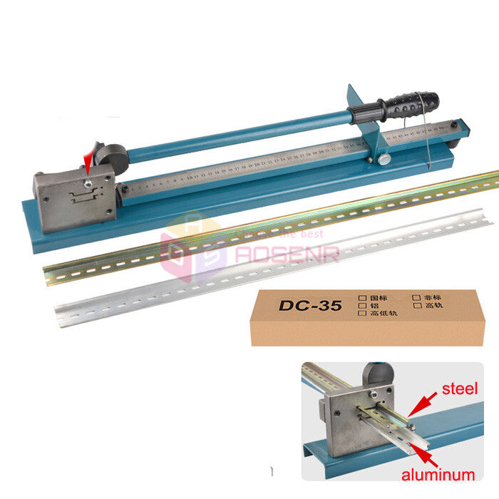 ya 25 C45 Double Groove Manual Din Rail Cutter for Aluminum and Steel Rail Cutting