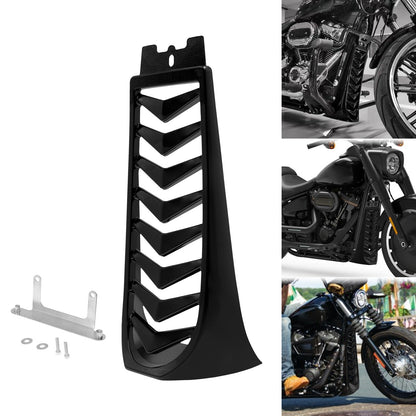 ya 5 8.7 Black Cover for Harley Street Fat Bob 18-23 Chin Fairing Spoiler Lower Radiator