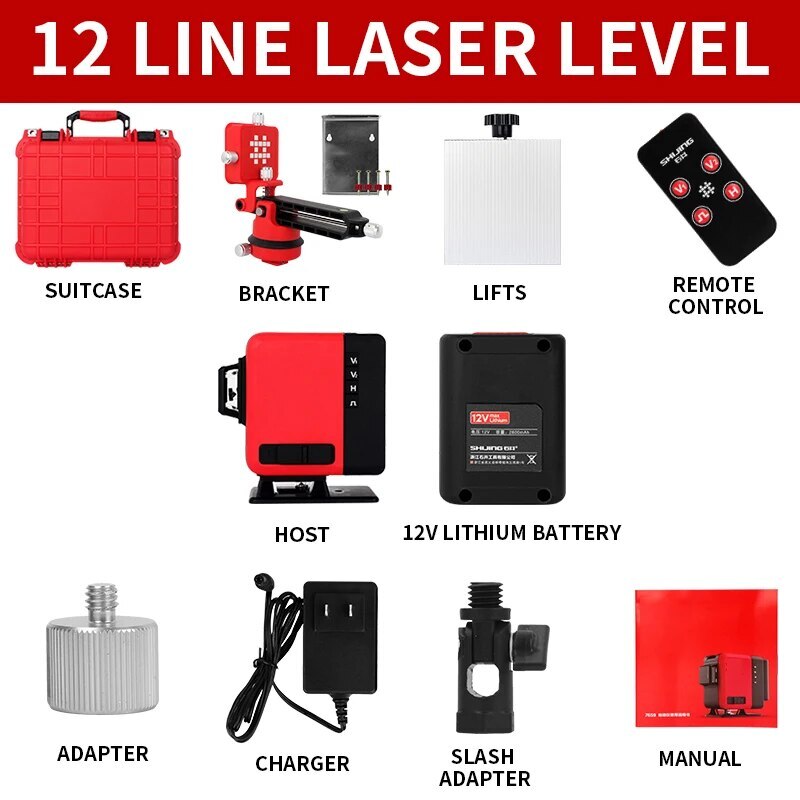 ya 17 12-line Wall-mounted All-in-one Machine Inared Level High-pision Laser