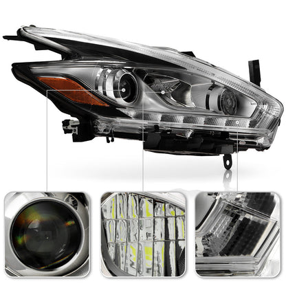 ya 11 10.28 LED Projector Headlight Headlamp Passenger For 2015-2018 Murano Platinum n